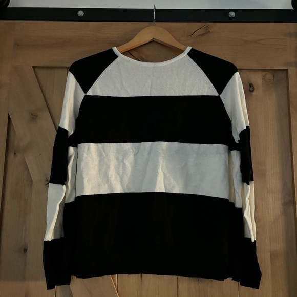 RUTI The Eco Raglan Sweater Black White Size XS/S - Picture 2 of 8